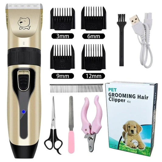 Máquina Profesional para Cortar el Pelo de Perros y Mascotas, Kit de Corte Eléctrico